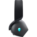 Dell Alienware Tri-Mode Wireless AW725H Dark Side of the Moon, Gaming-Headset schwarz, Hi-Res Audio, Bluetooth, 2,4 GHz, Kabel