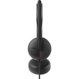 Dell WH3024, Headset schwarz, Kabelgebundenes Headset mit KI-basierter Geräuschunterdrückung