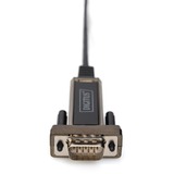 Digitus USB 2.0 Adapterkabel, USB-C Stecker > RS232 Stecker schwarz, 1 Meter