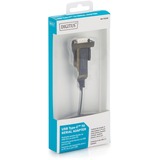 Digitus USB 2.0 Adapterkabel, USB-C Stecker > RS232 Stecker schwarz, 1 Meter