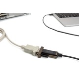 Digitus USB 2.0 Adapterkabel, USB-C Stecker > RS232 Stecker schwarz, 1 Meter