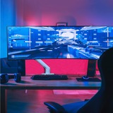 Ergotron HX Monitor Arm mit HD-Gelenk, Monitorhalterung weiß, für ultrabreite Curved Monitore