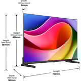Hisense 32A5Q, QLED-Fernseher 80 cm (32 Zoll), schwarz, FullHD, Tripple Tuner, Smart TV, Neigbarer Standfuß