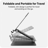  HyperSpace Flex ergonomisch verstellbarer Notebook-Ständer, Halterung grau