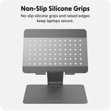  HyperSpace Flex ergonomisch verstellbarer Notebook-Ständer, Halterung grau