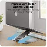  HyperSpace Flex ergonomisch verstellbarer Notebook-Ständer, Halterung grau