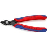 KNIPEX Electronic Super Knips 78 81 125, Elektronik-Zange rot/blau, mit Öffnungsfeder und Öffnungsbegrenzung