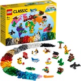 LEGO 11015 Classic Einmal um die Welt, Konstruktionsspielzeug Spielzeug für Kleinkinder ab 4 Jahren mit Bausteinen und baubaren Tieren