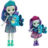 Mattel Enchantimals Patter Peacock Puppe und kleine Schwester