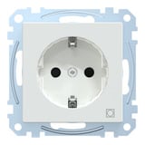 Merten Schutzkontaktsteckdose mit erhöhtem Berührungsschutz weiß, Retail