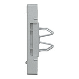 Merten Zentralplatte zwei fach mit Schriftfeld und integrierten Verschlussschiebern aluminium, Retail