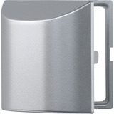 Merten Zwischenring mit Klappdeckel, Adapter aluminium, Retail