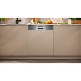 Neff S145ECS01E, Spülmaschine edelstahl (gebürstet), 60 cm, Home Connect