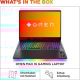 OMEN MAX 16-ah0095ng, Gaming-Notebook schwarz, Intel® Core™ Ultra 9 275HX, NVIDIA GeForce RTX 5080, 32 GB DDR5, 2 TB (2 TB SSD), Windows 11 Home