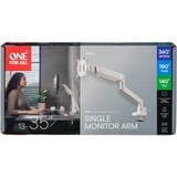 ONE FOR ALL Solid Universal-Monitorarm DM 4120, Monitorhalterung weiß, für 33 - 89cm (13" - 35") Monitore