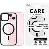 PanzerGlass Urban Combat Case, Handyhülle transparent/schwarz, iPhone 15, MagSafe