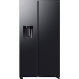 SAMSUNG RS70F66KCFEF, Side-by-Side edelstahl (dunkel), AI Energy Mode, Smart Conversion, Festwasseranschluss