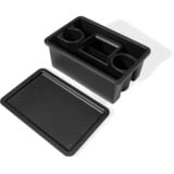 Weber WORKS tragbarer Aufbewahrungskorb, 2-teilig, für Seitentisch, Korbeinsatz schwarz, für SLATE GPD Premium Plancha
