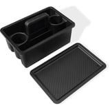 Weber WORKS tragbarer Aufbewahrungskorb, 2-teilig, für Seitentisch, Korbeinsatz schwarz, für SLATE GPD Premium Plancha