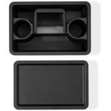 Weber WORKS tragbarer Aufbewahrungskorb, 2-teilig, für Seitentisch, Korbeinsatz schwarz, für SLATE GPD Premium Plancha