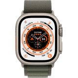 Apple Watch Ultra, Smartwatch grün, 49 mm, Alpine Loop, Titangehäuse, Cellular