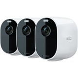 Arlo Essential Spotlight, Überwachungskamera weiß/schwarz, 3er Set