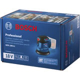 Bosch Akku-Exzenterschleifer GEX 185-LI Professional solo, 18Volt blau/schwarz, ohne Akku und Ladegerät, Ø 125mm, in L-BOXX