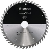 Bosch Kreissägeblatt Standard for Wood, Ø 210mm, 48Z Bohrung 30mm, für Akku-Tischkreissägen