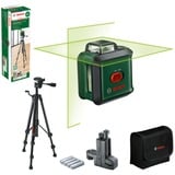 Bosch Kreuzlinienlaser UniversalLevel 360 Premium Set grün/schwarz, grüne Laserlinien, Reichweite Ø 24 Meter