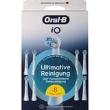 Braun Oral-B iO Ultimative Reinigung 8er, Aufsteckbürste weiß, Überlegene Plaque-Entfernung