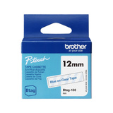 Brother Schriftband Btag-133 12mm, blau auf transparent, nicht laminiert