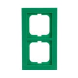 Busch-Jaeger Rahmen 2-fach grün, Retail