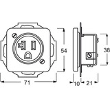 Busch-Jaeger Steckdosen Einsatz ohne Farbangabe Retail