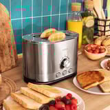 Cecotec Toaster Shine&Toast Double edelstahl, 850 Watt, für 2 Scheiben Toast
