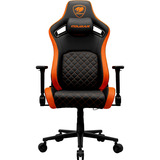 Cougar Gaming-Stuhl Defensor schwarz/orange, Premium-Kunstleder Hyper-Dura