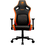 Cougar Gaming-Stuhl Defensor schwarz/orange, Premium-Kunstleder Hyper-Dura