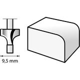 Dremel HSS Abrundfräser mit Anlaufzapfen Ø 9,5mm (615) 1 Stück, Schaft Ø 3,2mm