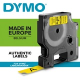Dymo D1 ORIGINAL Schriftband, schwarz auf gelb, 9mm x 7m S0720730  