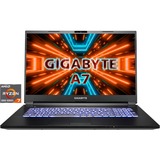GIGABYTE A7 K1-BDE1130SD, Gaming-Notebook schwarz, ohne Betriebssystem, 144 Hz Display, 512 GB SSD
