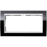 Gira Abdeckrahmen für reinweiß, Abdeckung schwarz, Retail