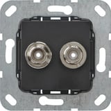 Gira BNC zweifach Crimpanschluss, Steckdose Retail