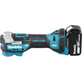 Makita Akku-Kombo-Kit DLX2592JX1, 18Volt, Bohrschrauber blau/schwarz, 2x Akku 5,0Ah, Akku-Bohrschrauber, Multifunktionswerkzeug, 2x Zubehör-Set