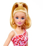 Mattel Barbie Fashionistas-Puppe mit blondem Pferdeschwanz und Blumenkleid 