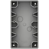 Merten Aufputzgehäuse zweifach aluminium, Retail