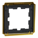 Merten D-Antik Metallrahmen einfach Rahmen aus Metall mit glänzender Oberfläche gold, Retail