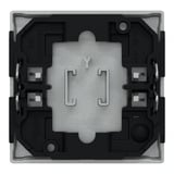 Merten Wippe Licht Wechsel Schalter Kreuz Schalter Taster Einsatz einteilig aluminium, Retail