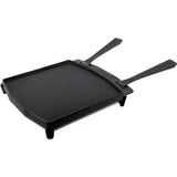 Ooni Doppelseitige Grizzler-Grillplatte anthrazit, Sockel aus Edelstahl