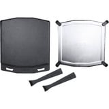 Ooni Doppelseitige Grizzler-Grillplatte anthrazit, Sockel aus Edelstahl