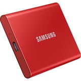SAMSUNG Portable SSD T7 500GB, Externe SSD rot, USB-C 3.2 Gen 2 (10 Gbit/s), extern