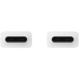 SAMSUNG USB 2.0 Kabel EP-DX510 (5A), USB-C Stecker > USB-C Stecker weiß, 1,80 Meter, PD, Laden mit bis zu 100 Watt